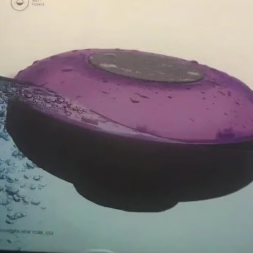 Sharper Image Floating Waterproof Bluetooth Speaker - Black